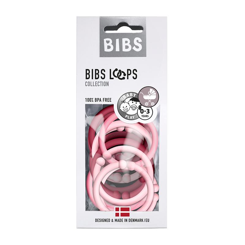 BIBS Loops 12 Pack Baby Pink/Coral/Ruby [product_typ] - BIBS