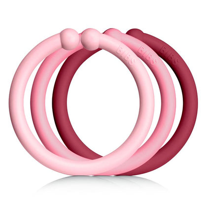 BIBS Loops 12 Pack Baby Pink/Coral/Ruby [product_typ] - BIBS