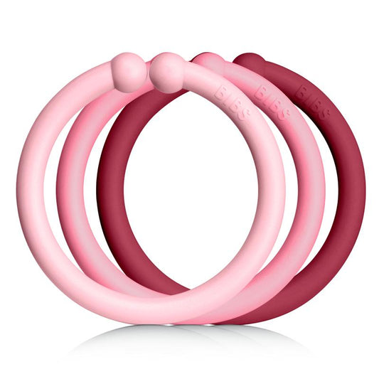 BIBS Loops 12 Pack Baby Pink/Coral/Ruby [product_typ] - BIBS